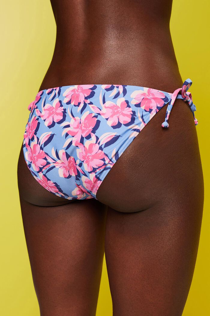 Recycled: bikini bottoms with side ties, LIGHT BLUE LAVENDER, detail image number 3