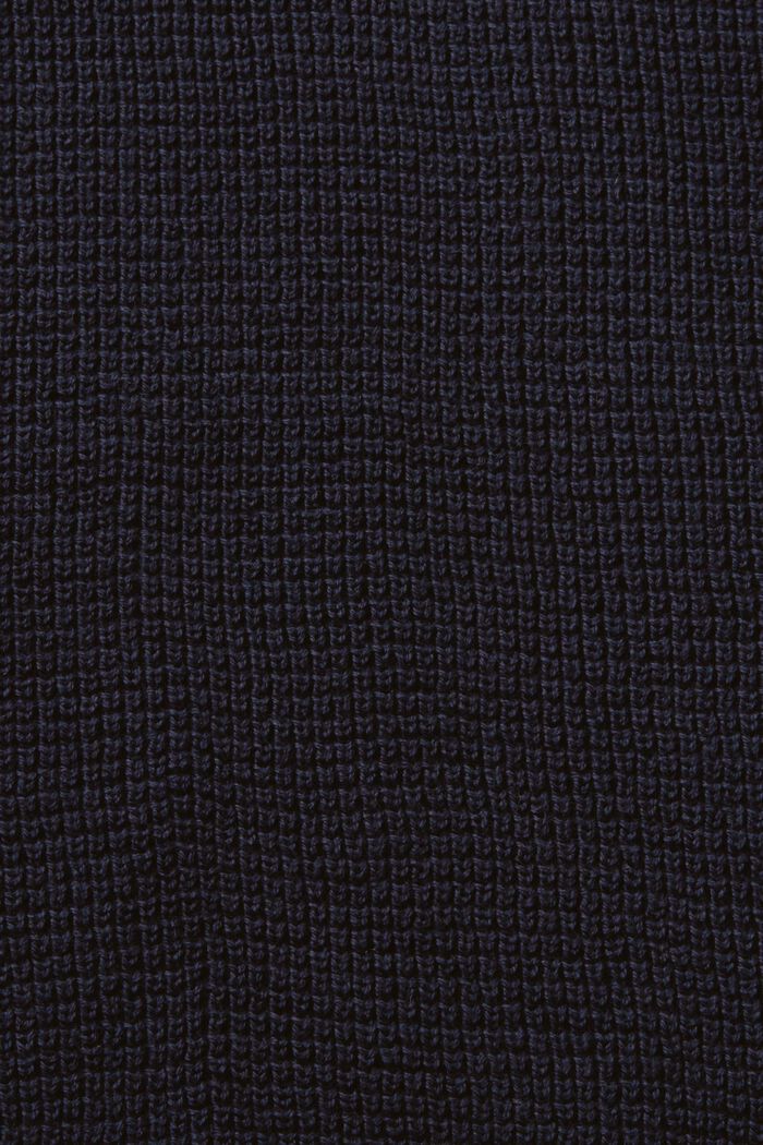 Cotton Zip Troyer, NAVY, detail image number 4