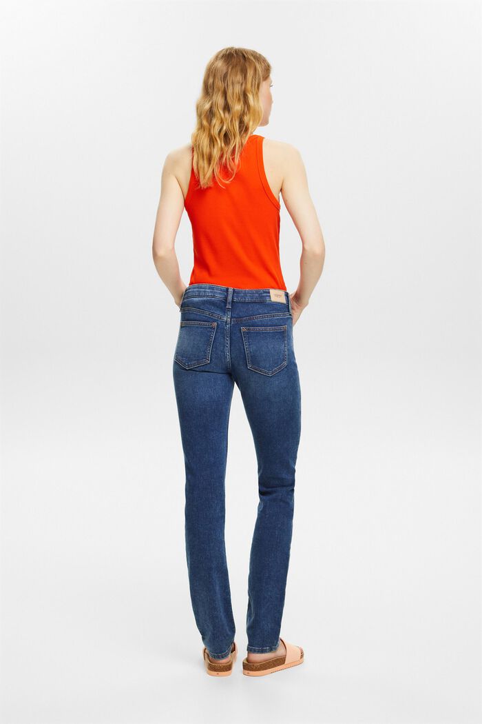Slim fit stretch jeans, BLUE DARK WASHED, detail image number 2