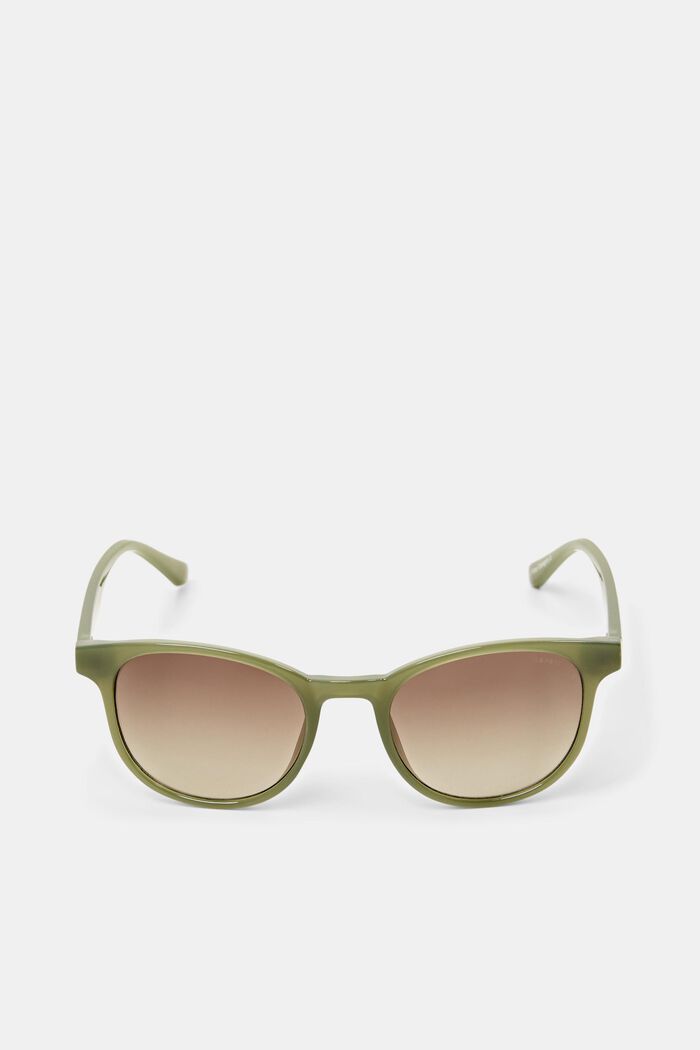 Square Framed Sunglasses, OLIVE GREEN, detail image number 0
