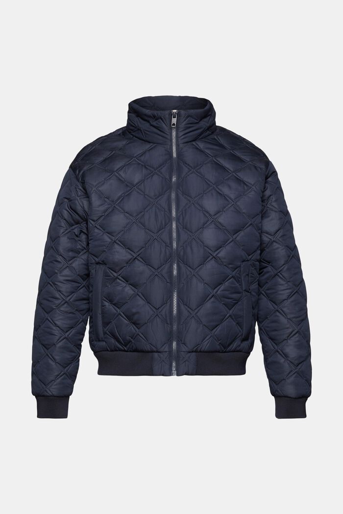 Quilted Jacket, NAVY, detail image number 7