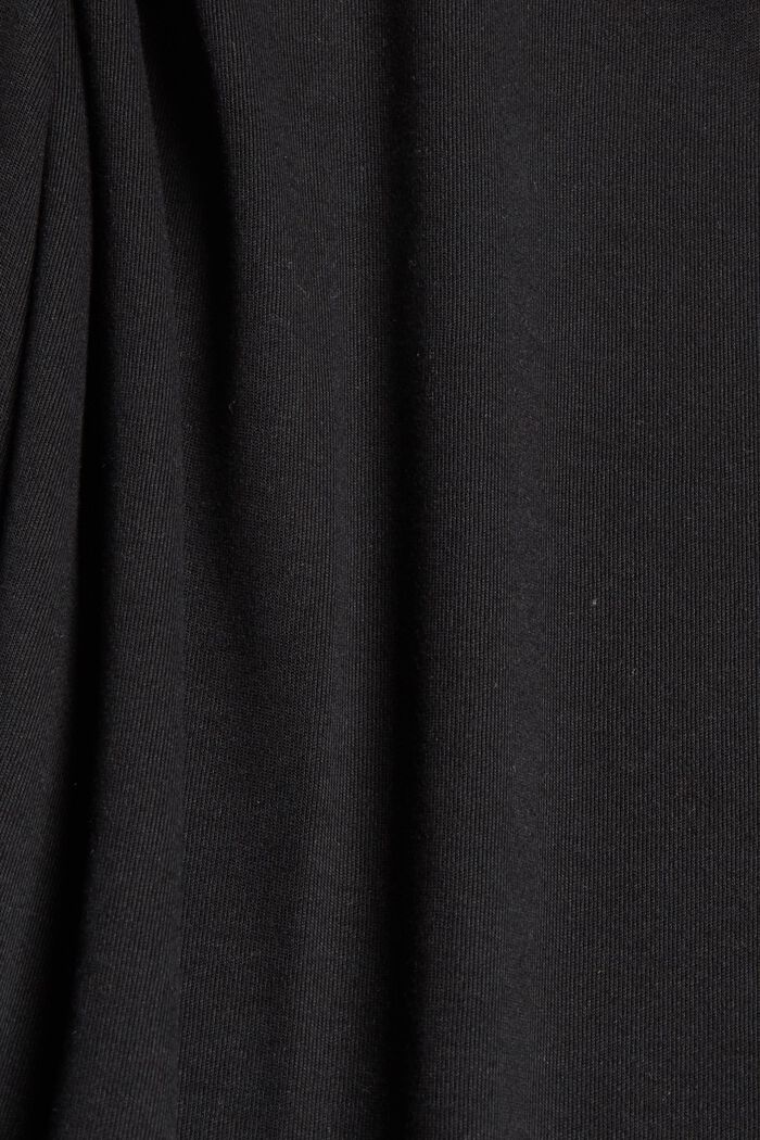 Made of TENCEL™: Jersey dress with back neckline, BLACK, detail image number 4