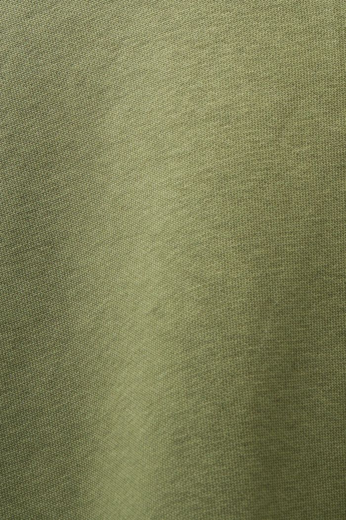 Sweatshirt hoodie with logo stitching, LIGHT KHAKI, detail image number 4