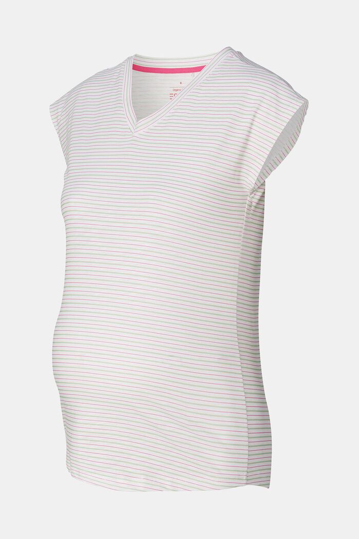 MATERNITY Striped T-Shirt, BRIGHT WHITE, detail image number 4