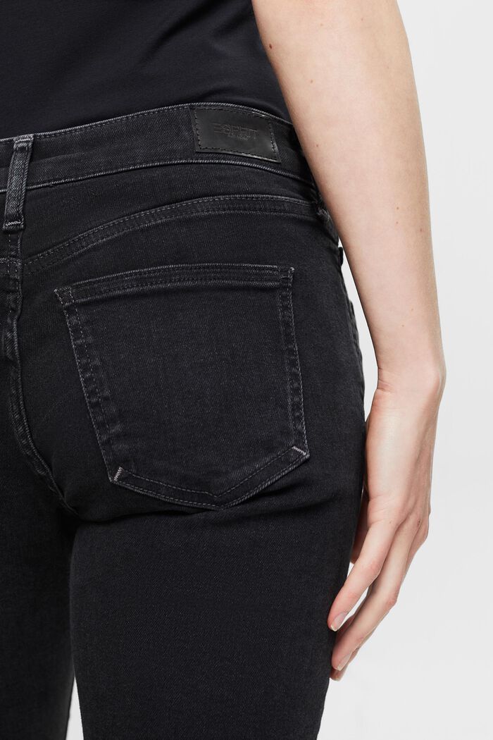 Mid-Rise Slim Jeans, BLACK RINSE, detail image number 3