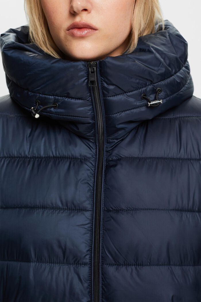 Hooded Puffer Jacket, NAVY, detail image number 2