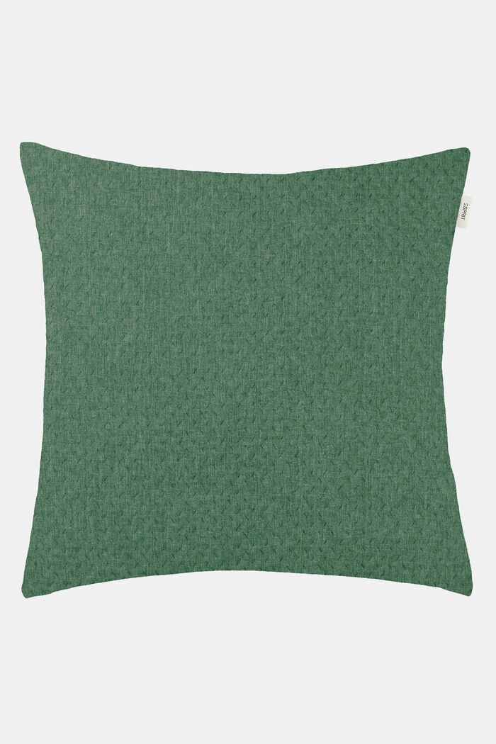 Structured Cushion Cover, DARK GREEN, detail image number 0