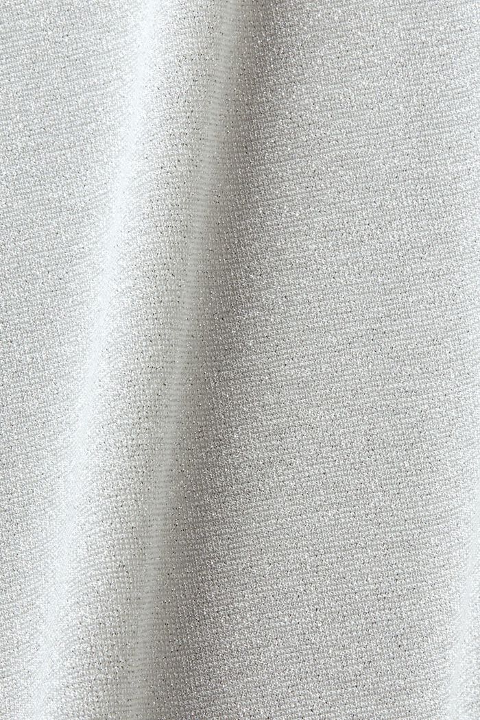 Lamé T-Shirt, SILVER, detail image number 6