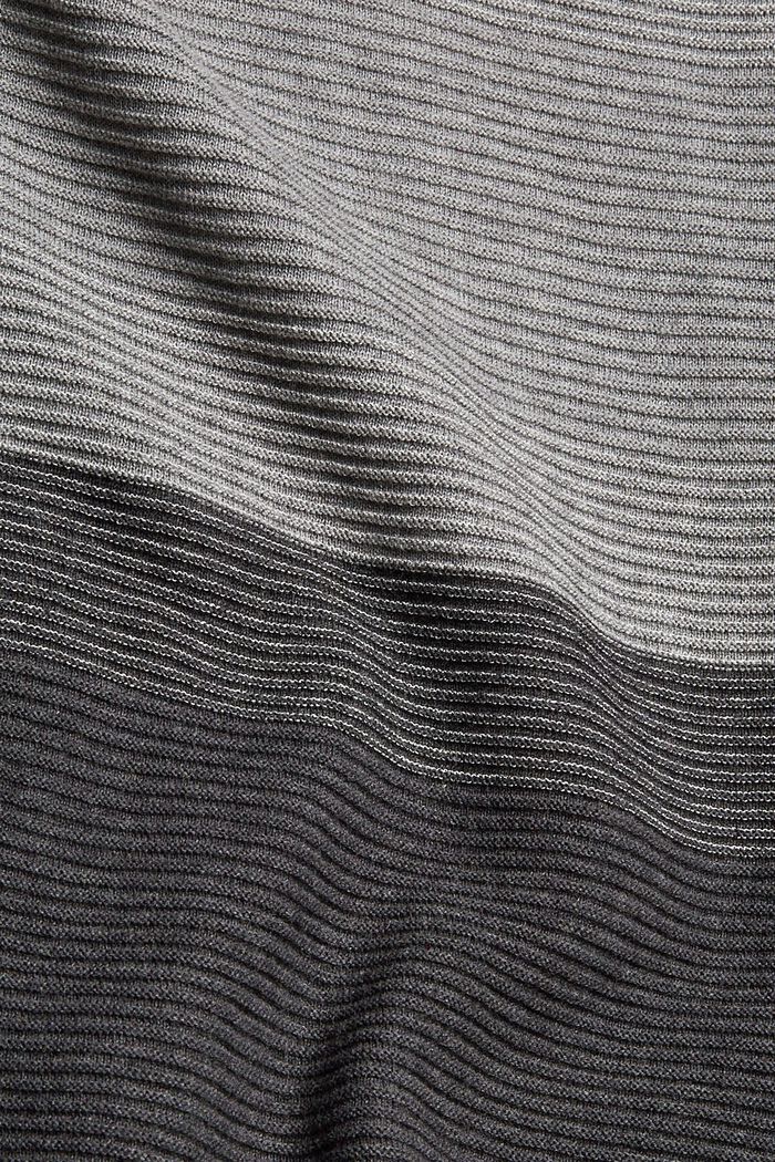 Ribbed jumper with stripes and glitter, LIGHT GREY, detail image number 4