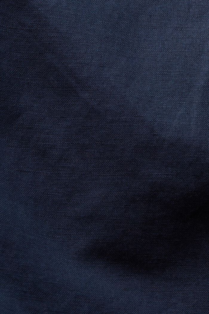 Cotton-Linen Bermuda Shorts, NAVY, detail image number 5