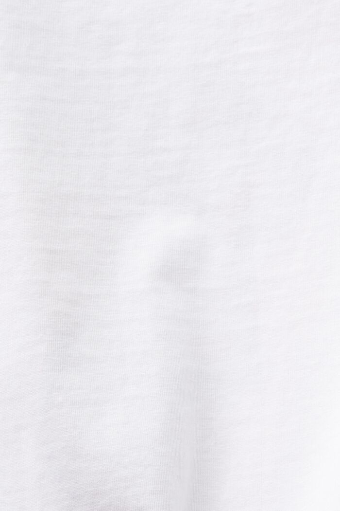 Front Print Jersey T-Shirt, WHITE, detail image number 4