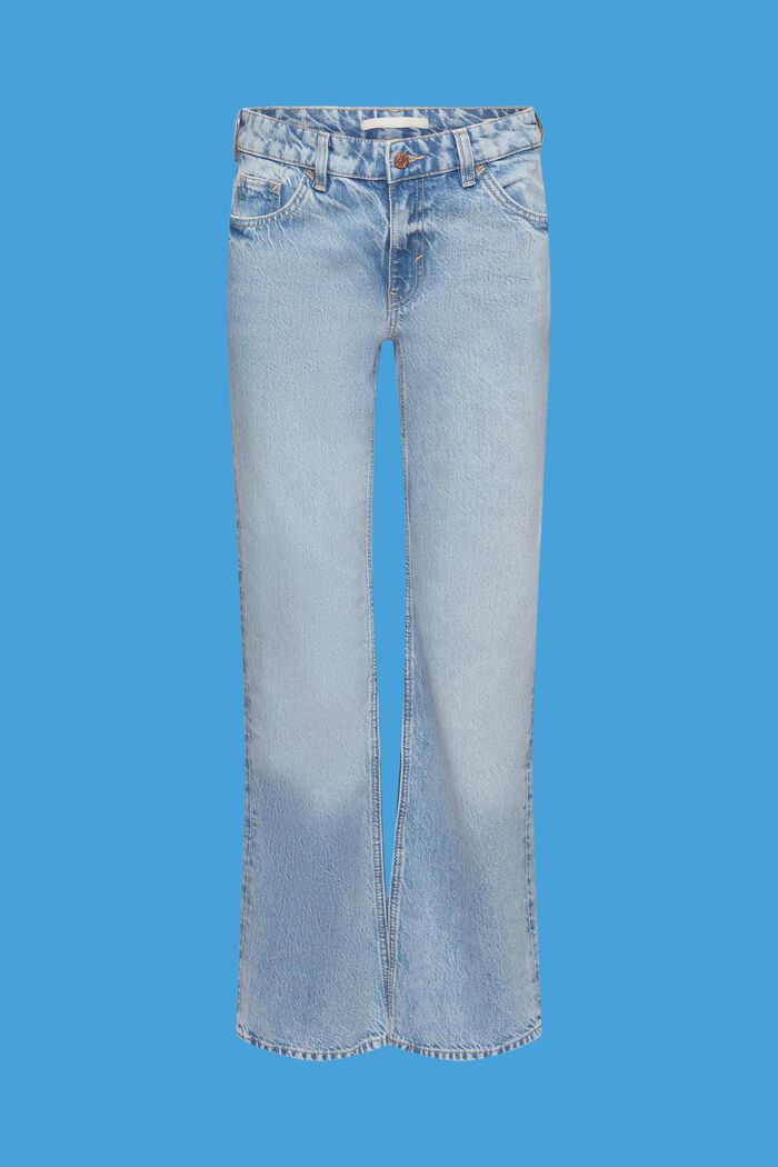 Mid-rise retro flared jeans, BLUE MEDIUM WASHED, detail image number 6