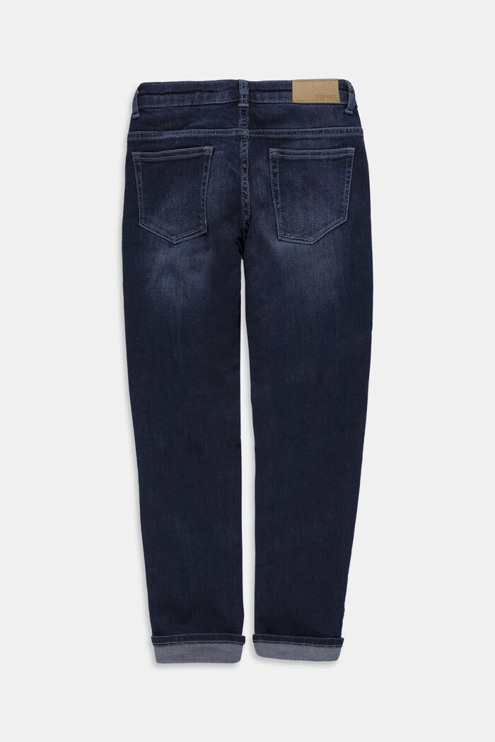 Reflective jeans with adjustable waistband, BLUE DARK WASHED, detail image number 1