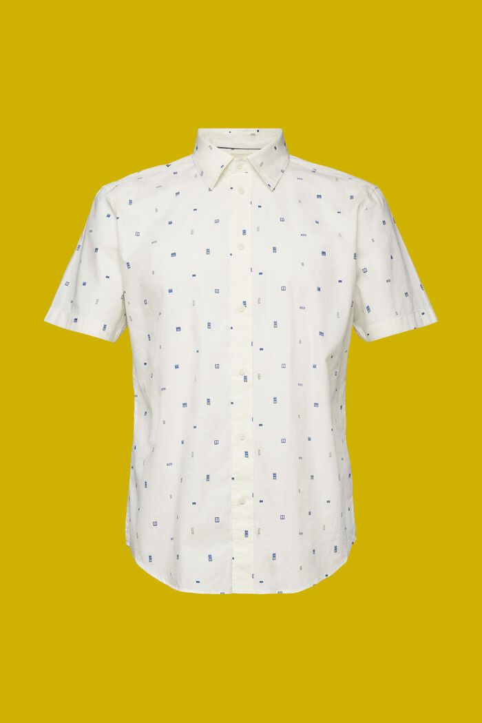 Patterned short sleeve shirt, 100% cotton, ICE, detail image number 6