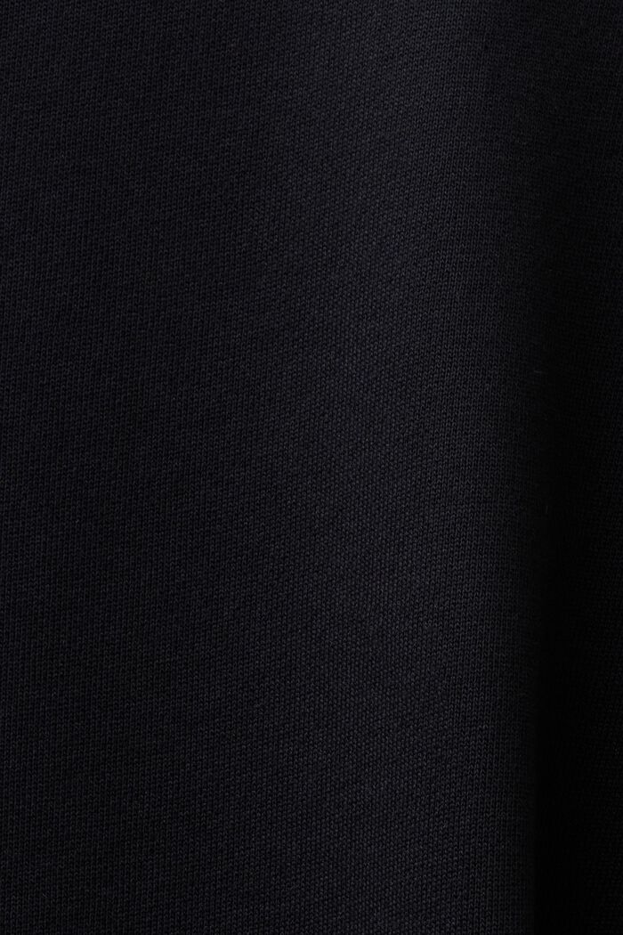 Oversized Print Sweatshirt, BLACK, detail image number 6