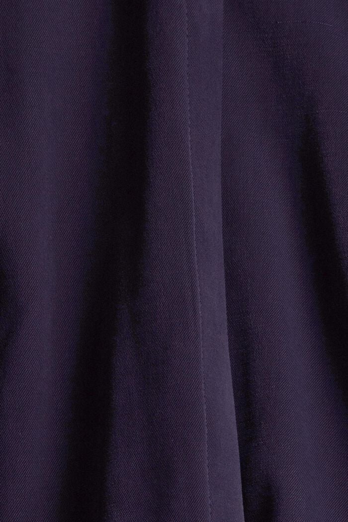 Midi dress with a button placket, LENZING™ ECOVERO™, NAVY, detail image number 4