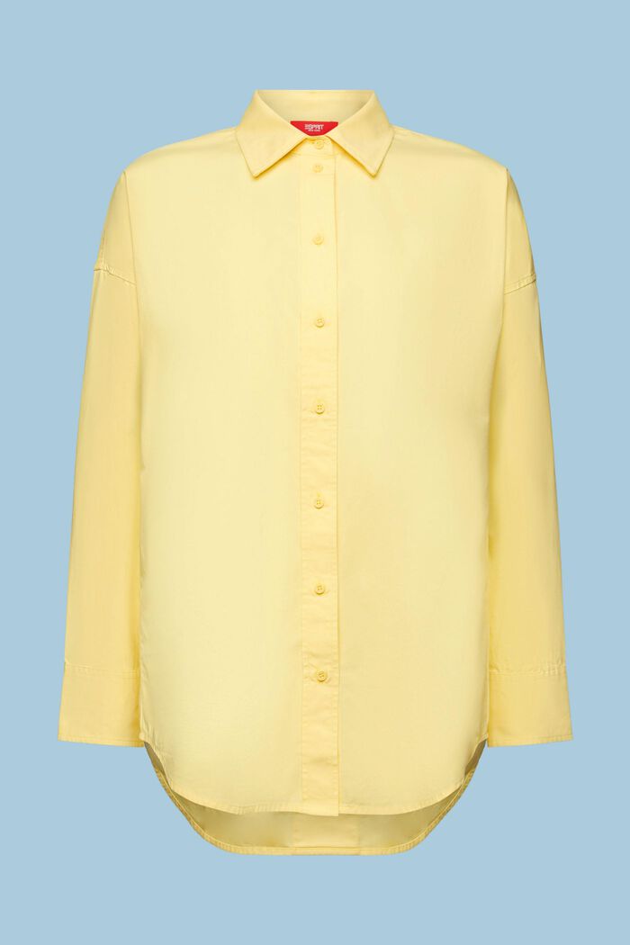 Cotton-Poplin Shirt, PASTEL YELLOW, detail image number 6