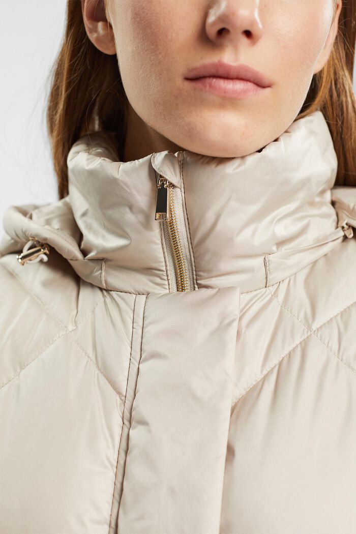 Longline quilted body warmer, ICE, detail image number 0