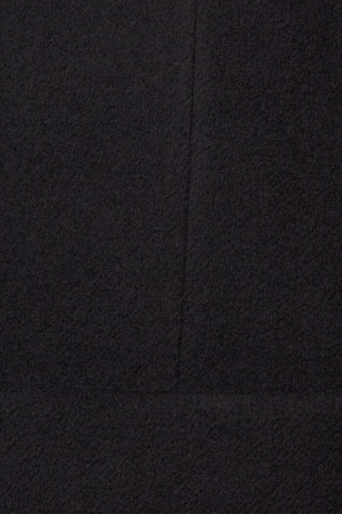 Wool blend coat, BLACK, detail image number 4