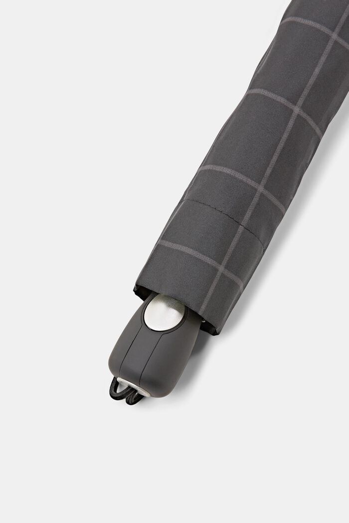 Lightweight umbrella with a check pattern, ONE COLOUR, detail image number 2