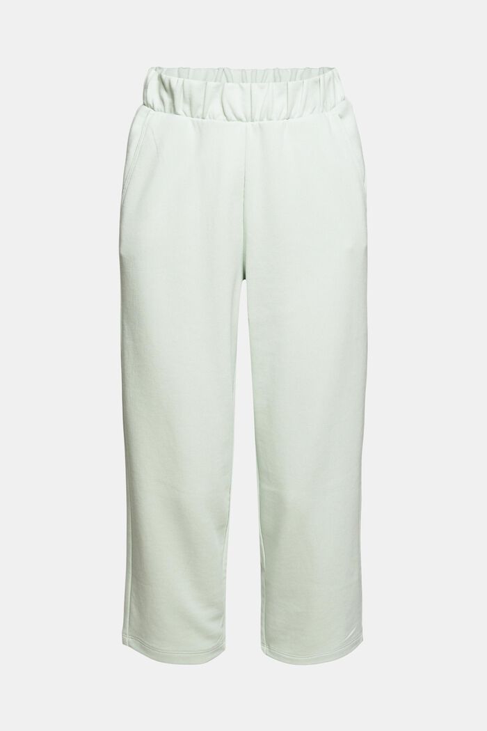 Tracksuit bottoms made of organic blended cotton, PASTEL GREEN, detail image number 6