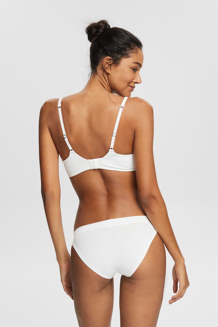 Made of recycled material: ribbed-effect briefs, OFF WHITE, detail image number 1