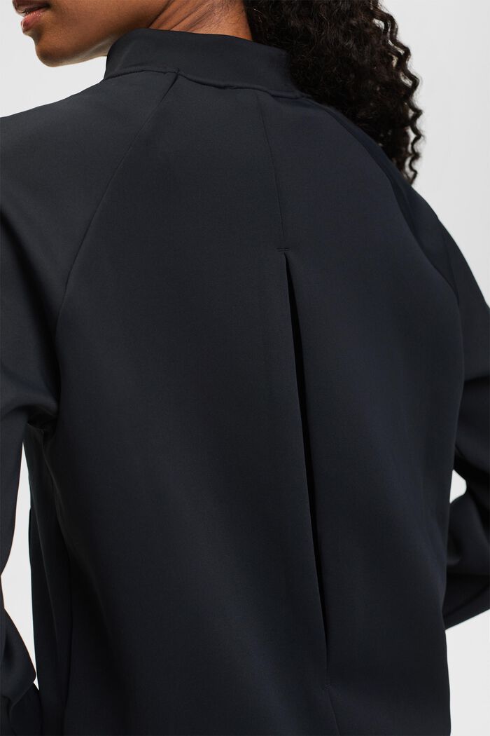 Active Sweatshirt Cardigan, BLACK, detail image number 4