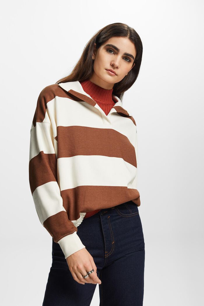 Striped Sweatshirt, ICE, detail image number 0