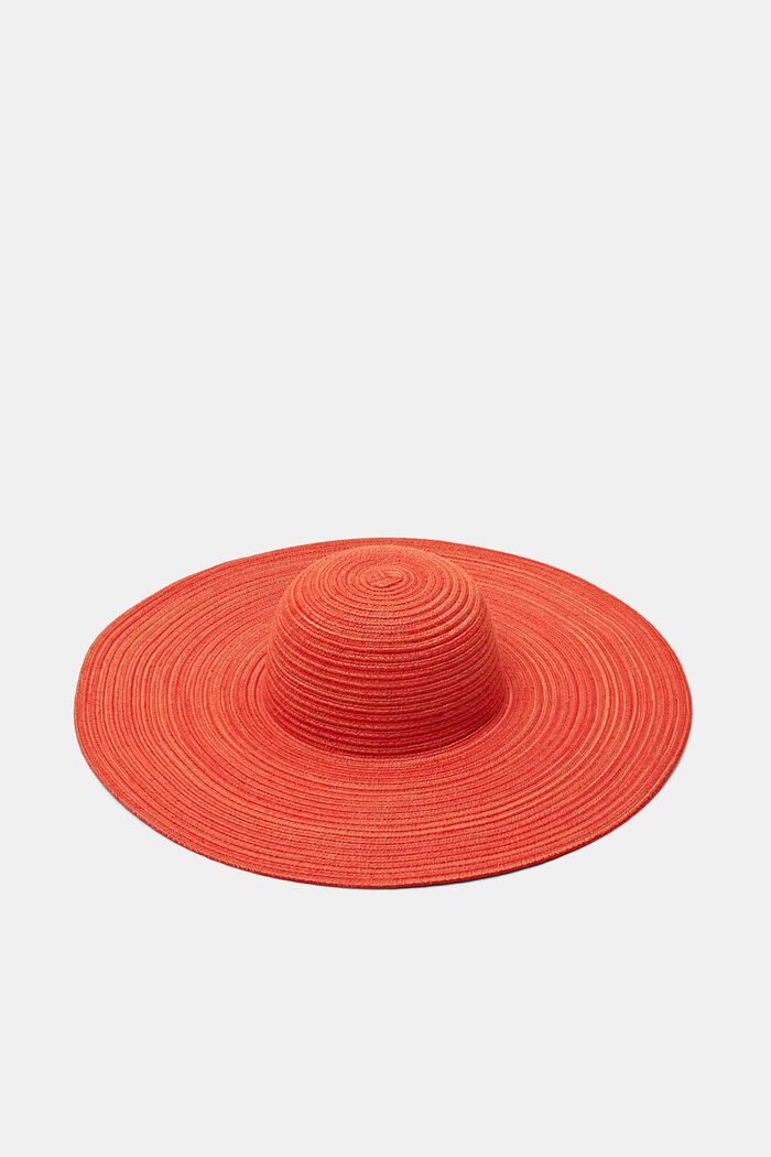 Marled Sun Hat, ORANGE RED, detail image number 0