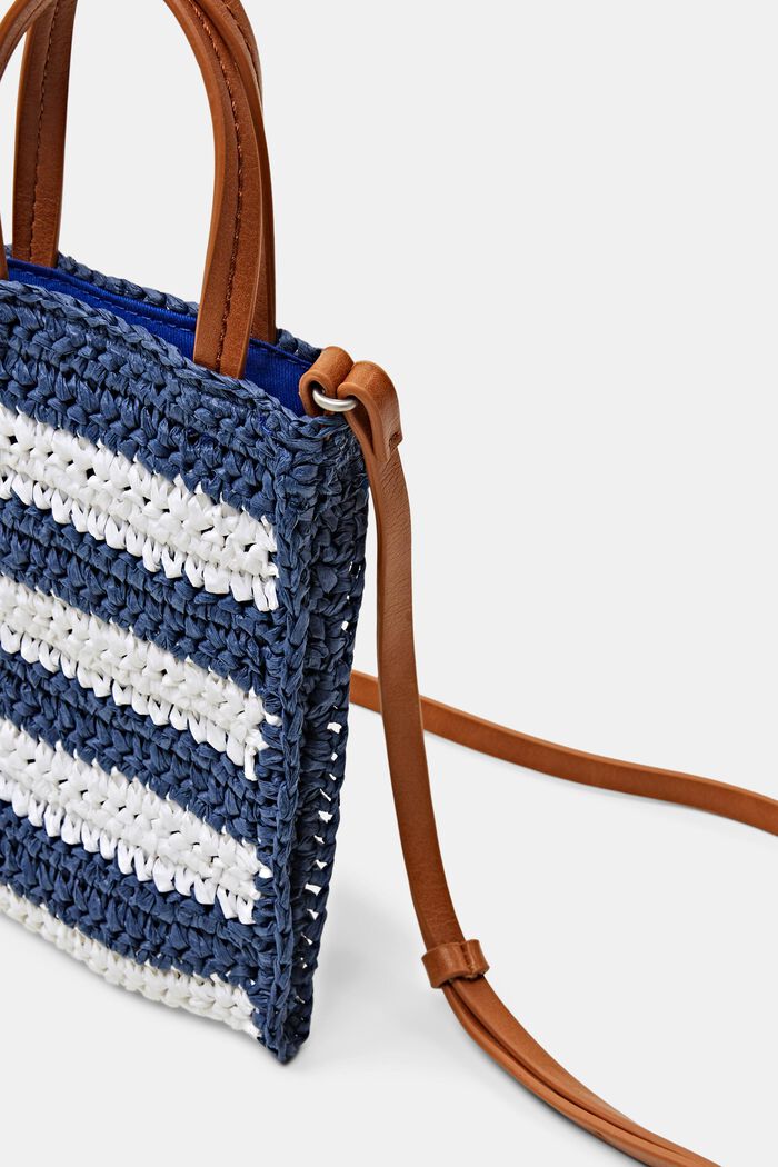 Mini Crochet Shoulder Bag, NAVY, detail image number 1