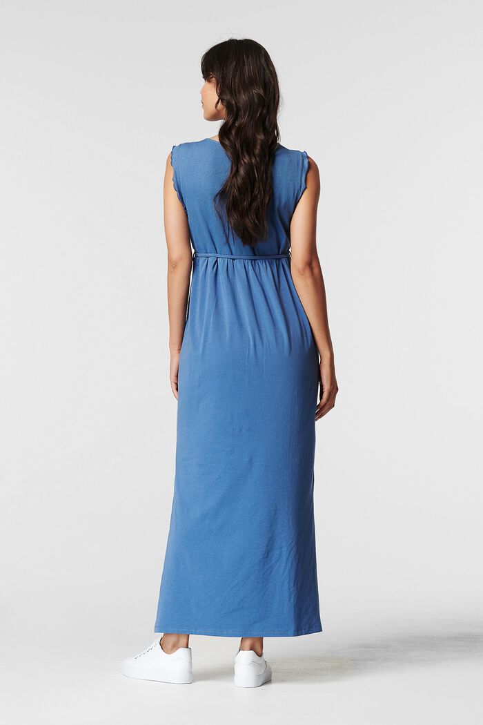 Organic cotton maxi dress, SMOKE BLUE, detail image number 1