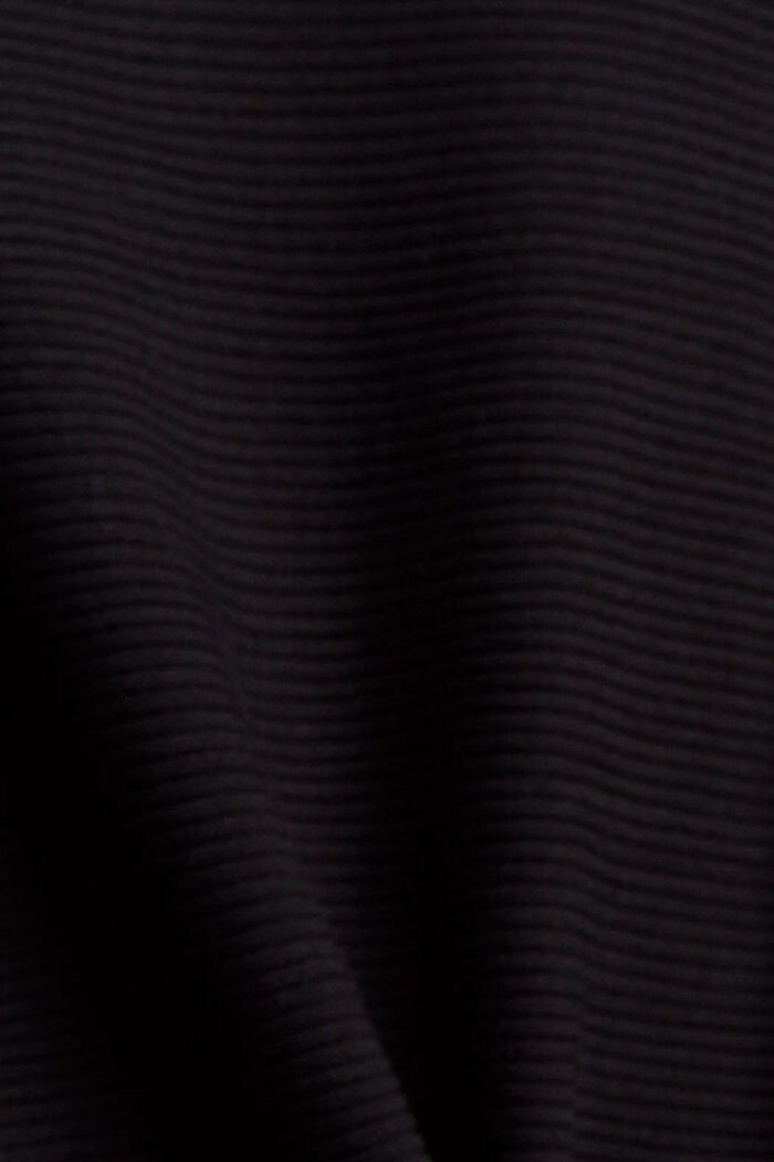 Ribbed jumper with LENZING™ ECOVERO™, BLACK, detail image number 4