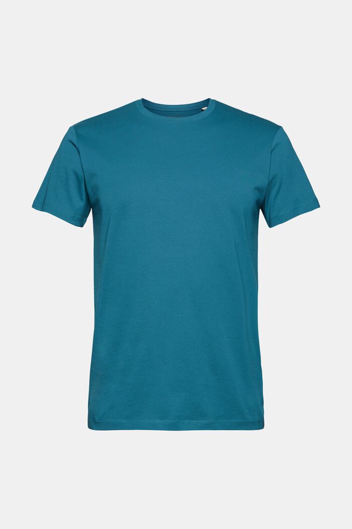 Jersey T-shirt made of 100% organic cotton, PETROL BLUE, detail image number 0