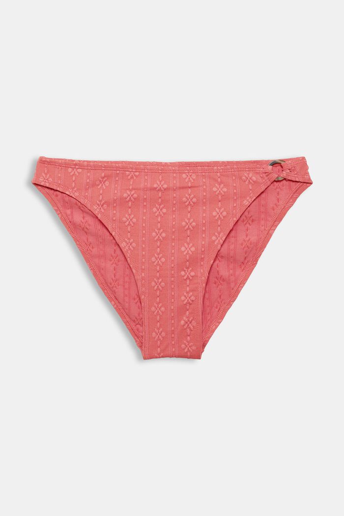 Bikini bottoms with a textured pattern, BLUSH, detail image number 4