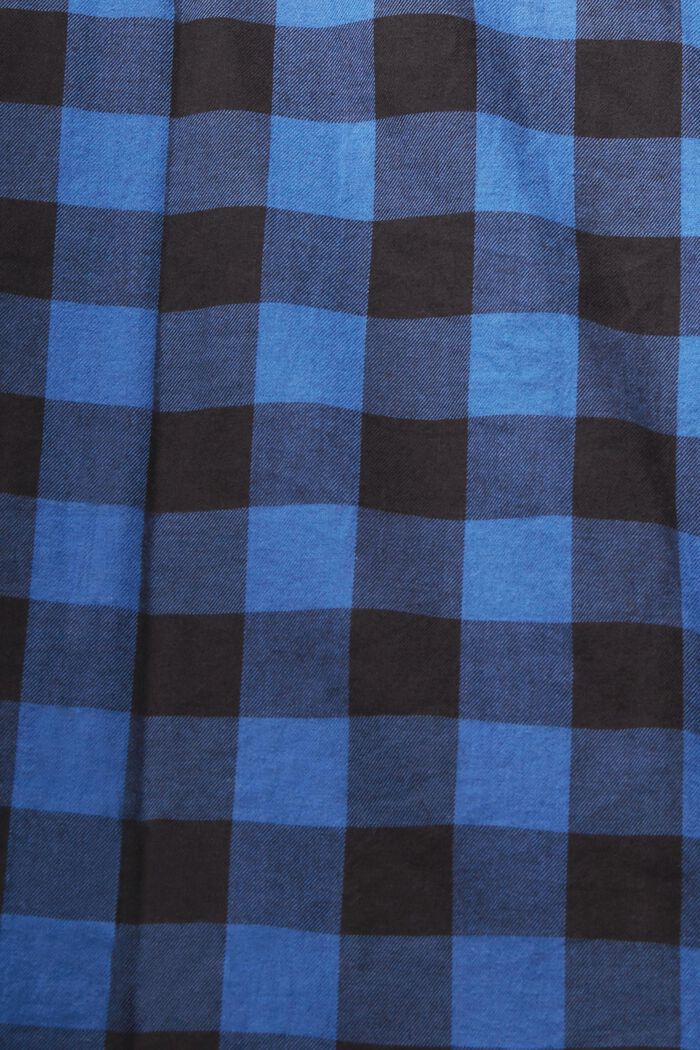 Vichy-checked flannel shirt of sustainable cotton, BLUE, detail image number 1
