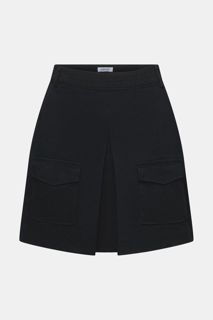 Box Pleat Mini Skirt, BLACK, detail image number 5