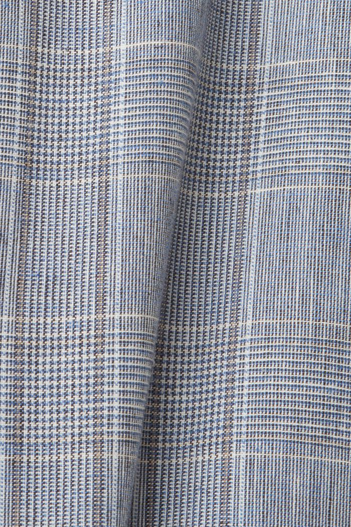 Single-breasted slim fit chequered blazer, LIGHT BLUE, detail image number 5