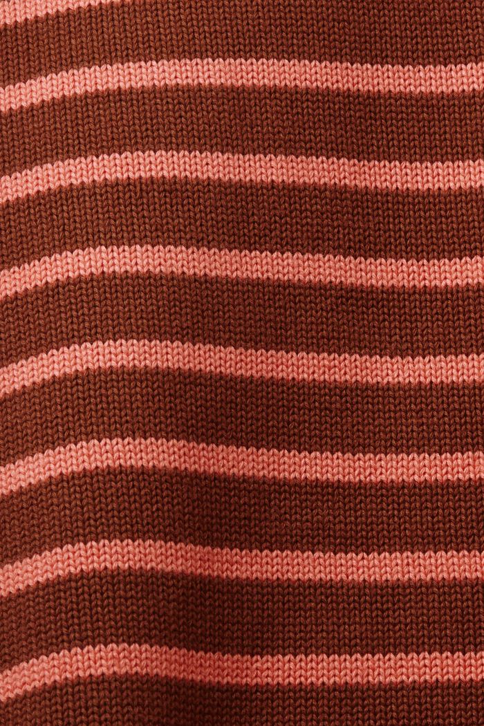 Striped jumpers, 100% cotton, RUST BROWN, detail image number 6