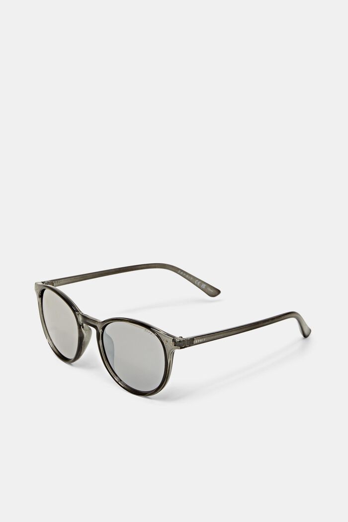 Unisex sunglasses with mirrored lenses, GRAY, detail image number 2
