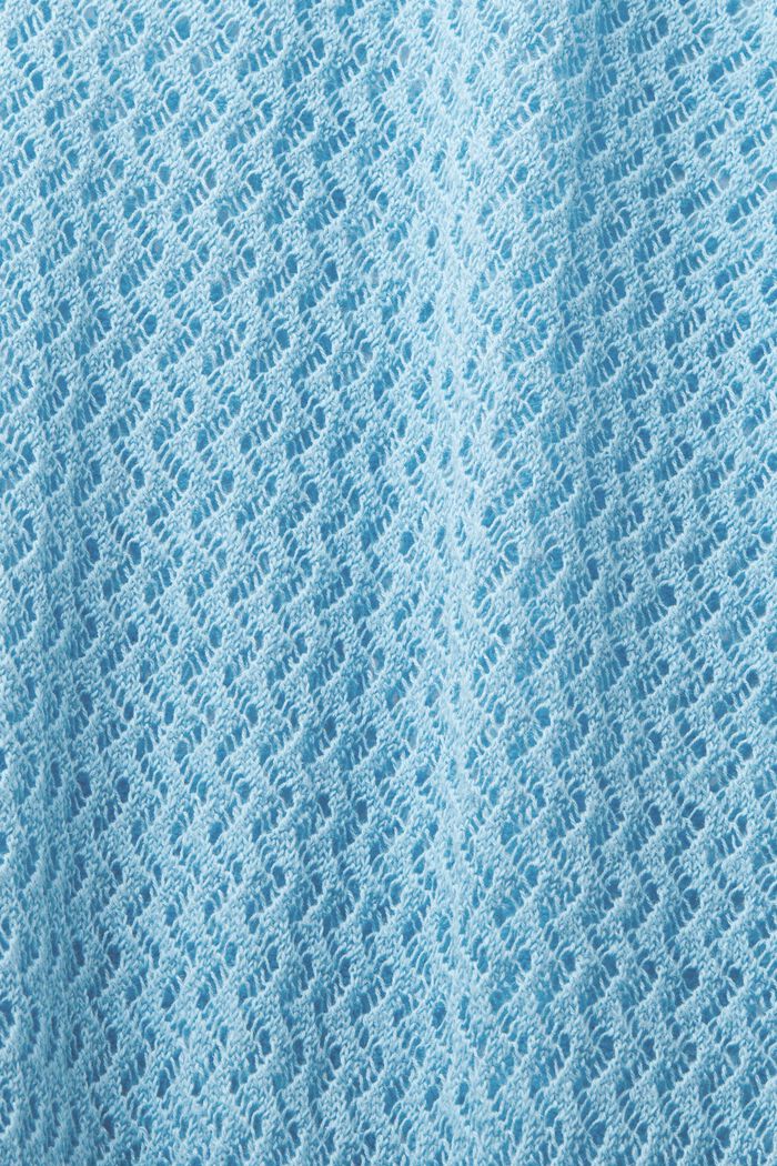 Structured V-Neck Sweater, LIGHT TURQUOISE, detail image number 4