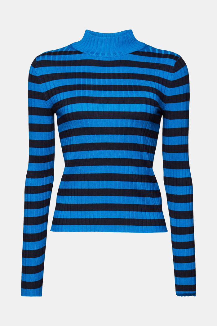 Striped rib-knit jumper, BLUE, detail image number 6