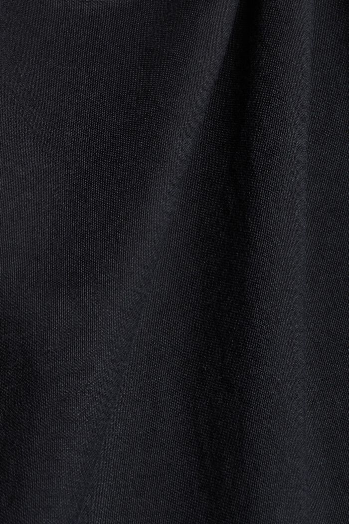 Frilled jersey top, LENZING™ ECOVERO™, BLACK, detail image number 4