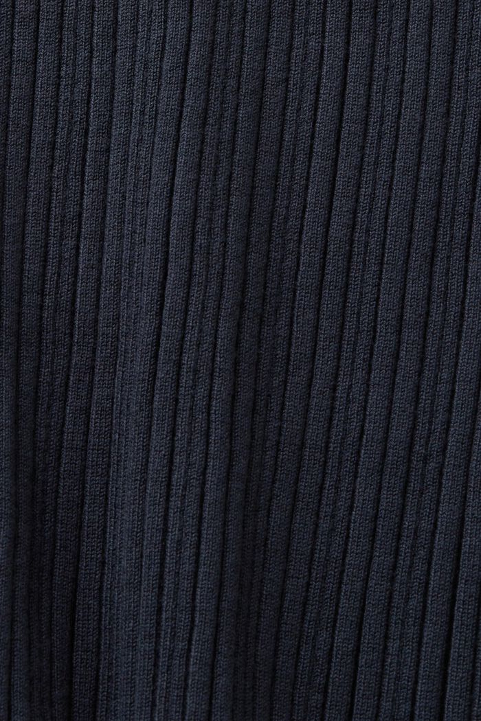 Ribbed Knit Midi Skirt, PETROL BLUE, detail image number 5