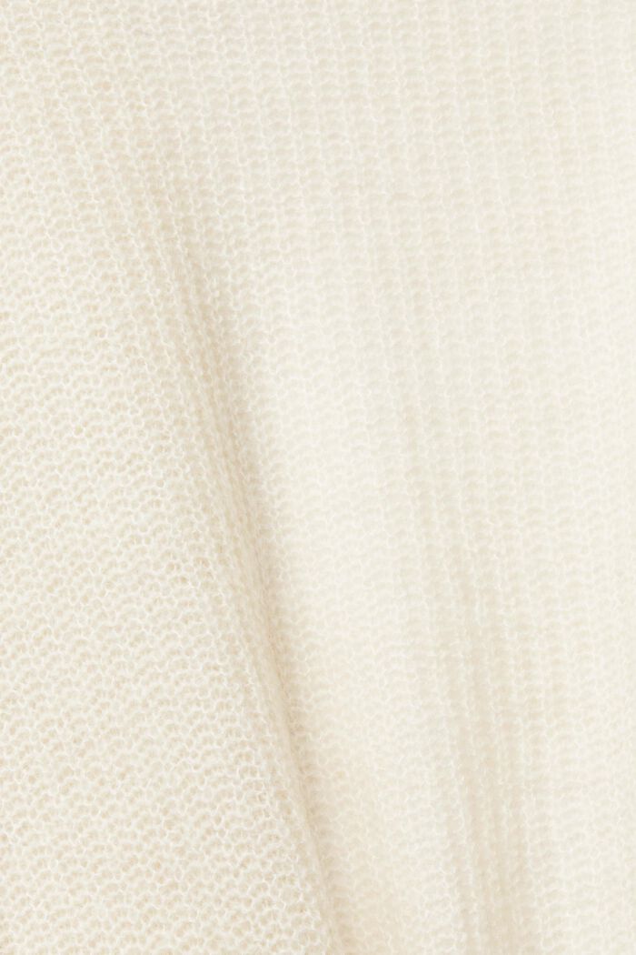 Alpaca blend: cardigan with a tie-around belt, ICE, detail image number 4