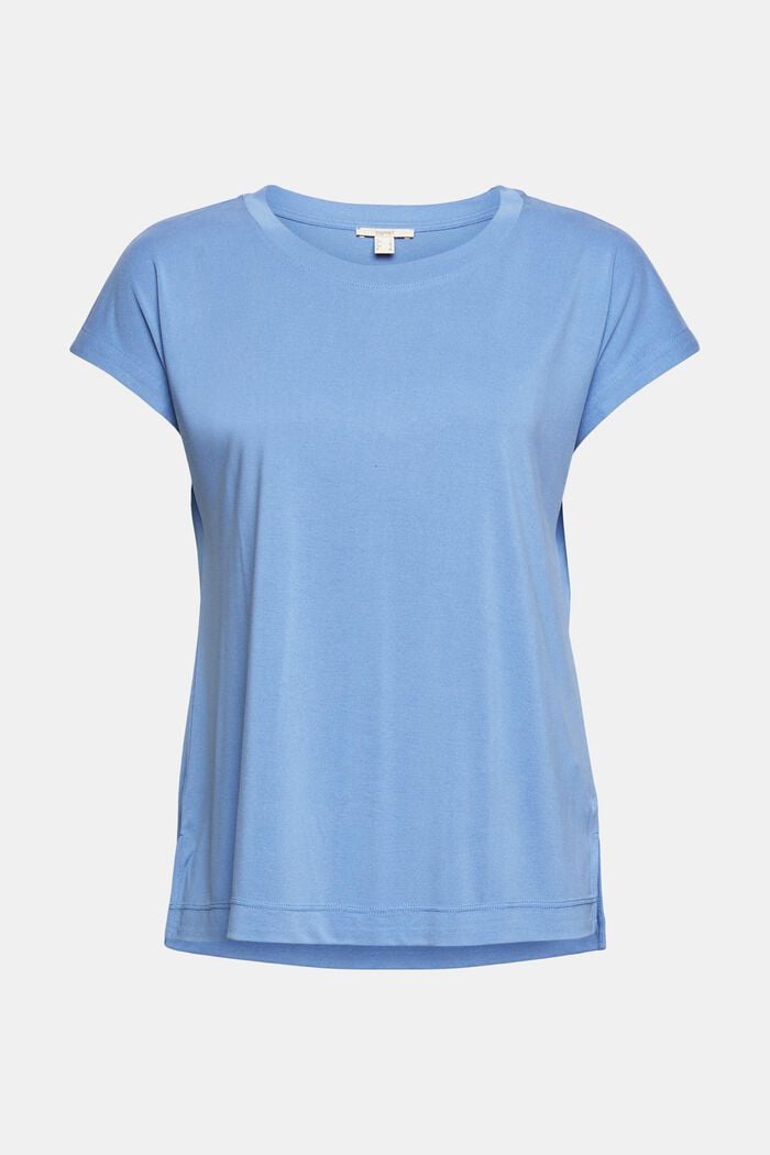 Plain T-shirt, LIGHT BLUE LAVENDER, overview
