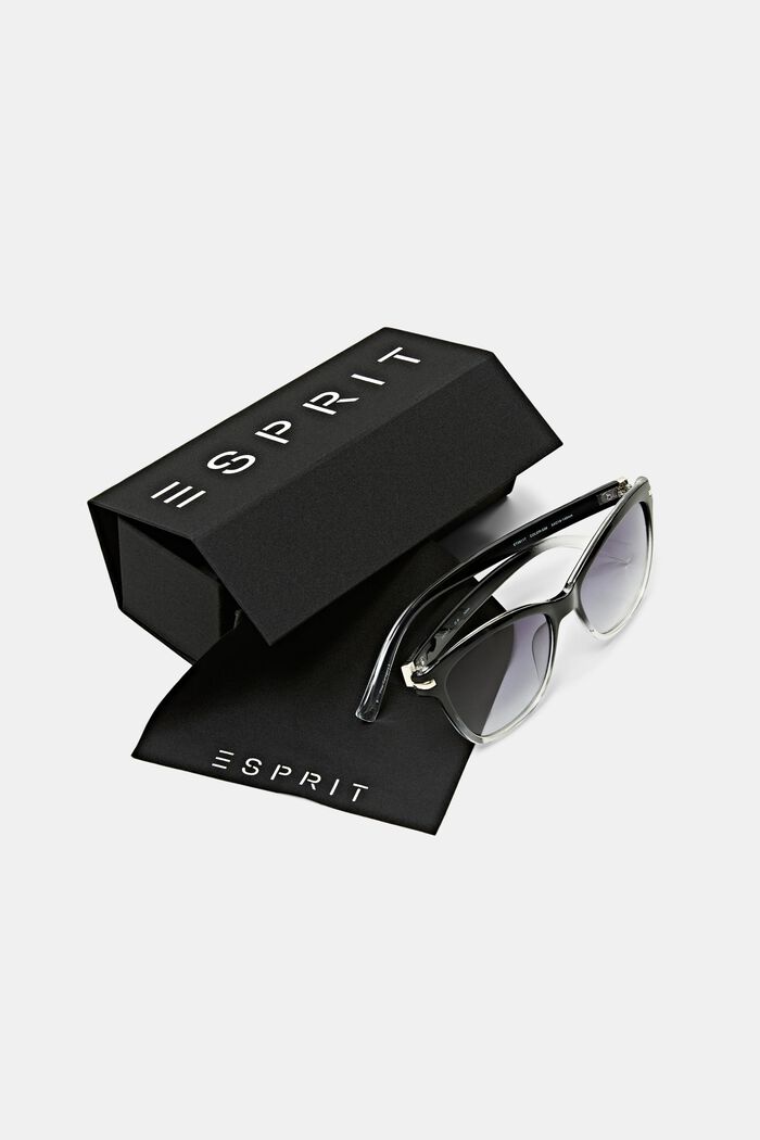 Gradient Cat-Eye Sunglasses, BLACK, detail image number 5