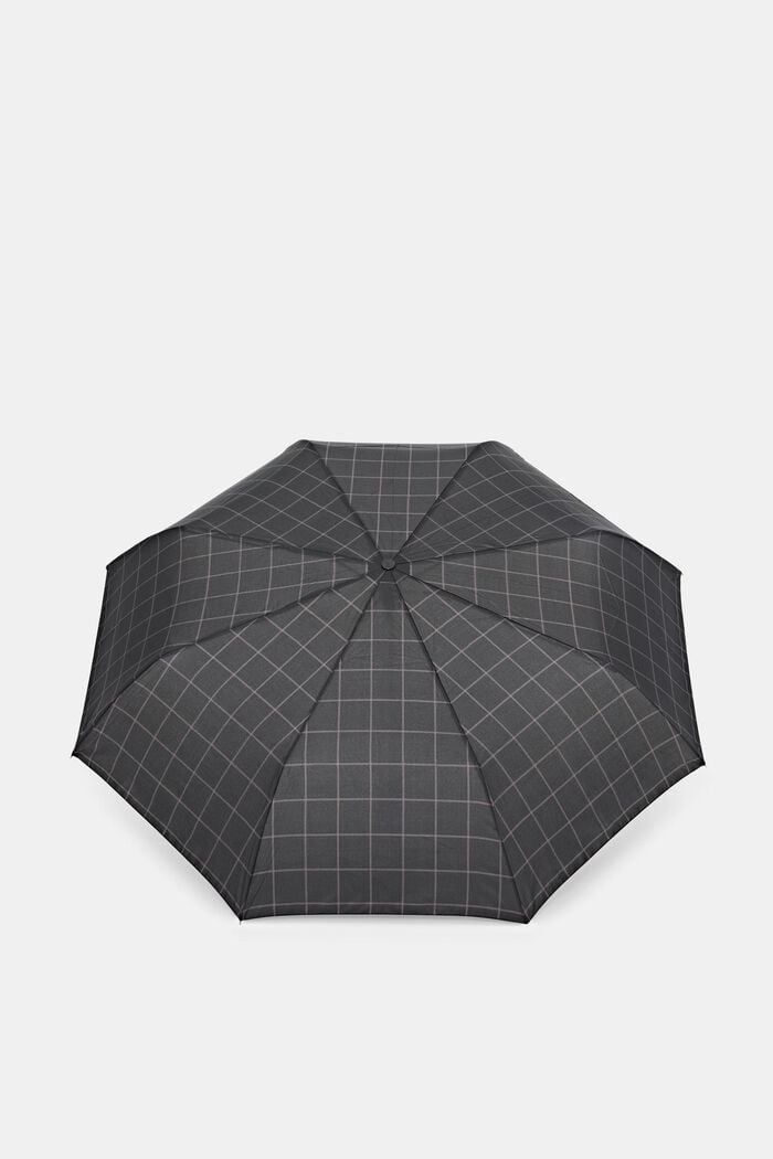 Lightweight umbrella with a check pattern, ONE COLOUR, overview
