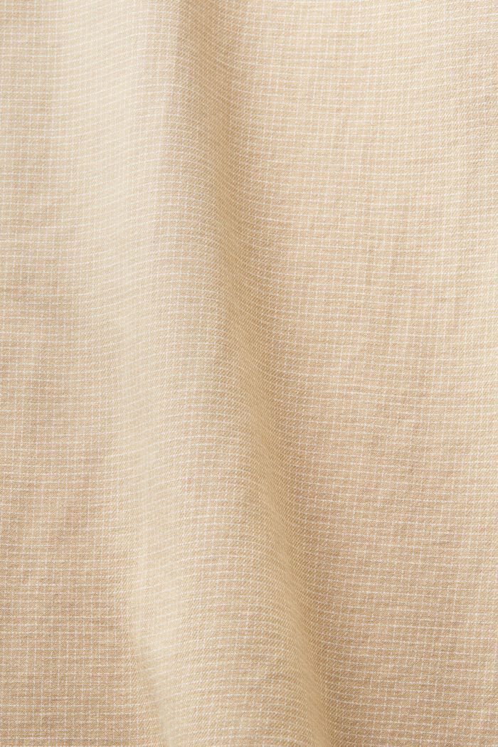 Mini Checked Cotton Regular Fit Shirt, BEIGE, detail image number 5