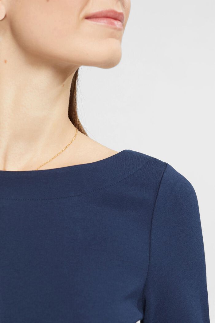 Fit and flare midi dress, NAVY, detail image number 2