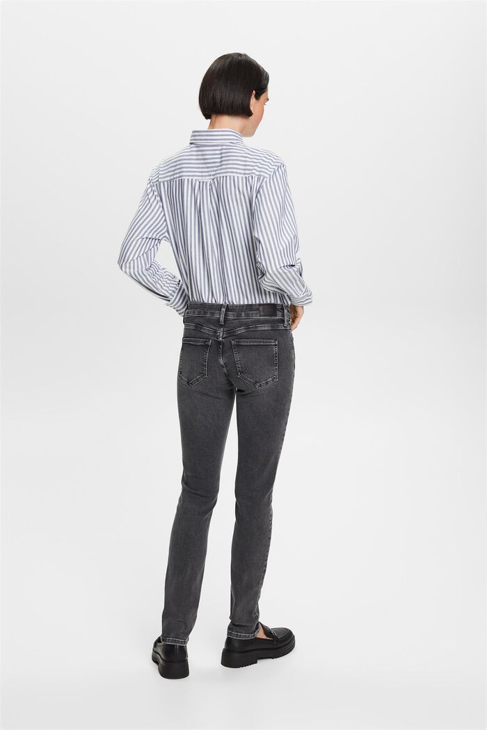 Slim Mid-Rise Jeans, BLACK DARK WASHED, detail image number 3